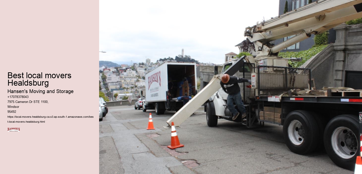 Best local movers Healdsburg