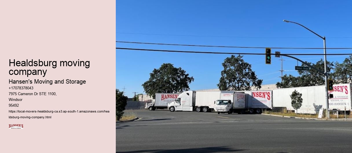 Healdsburg moving company