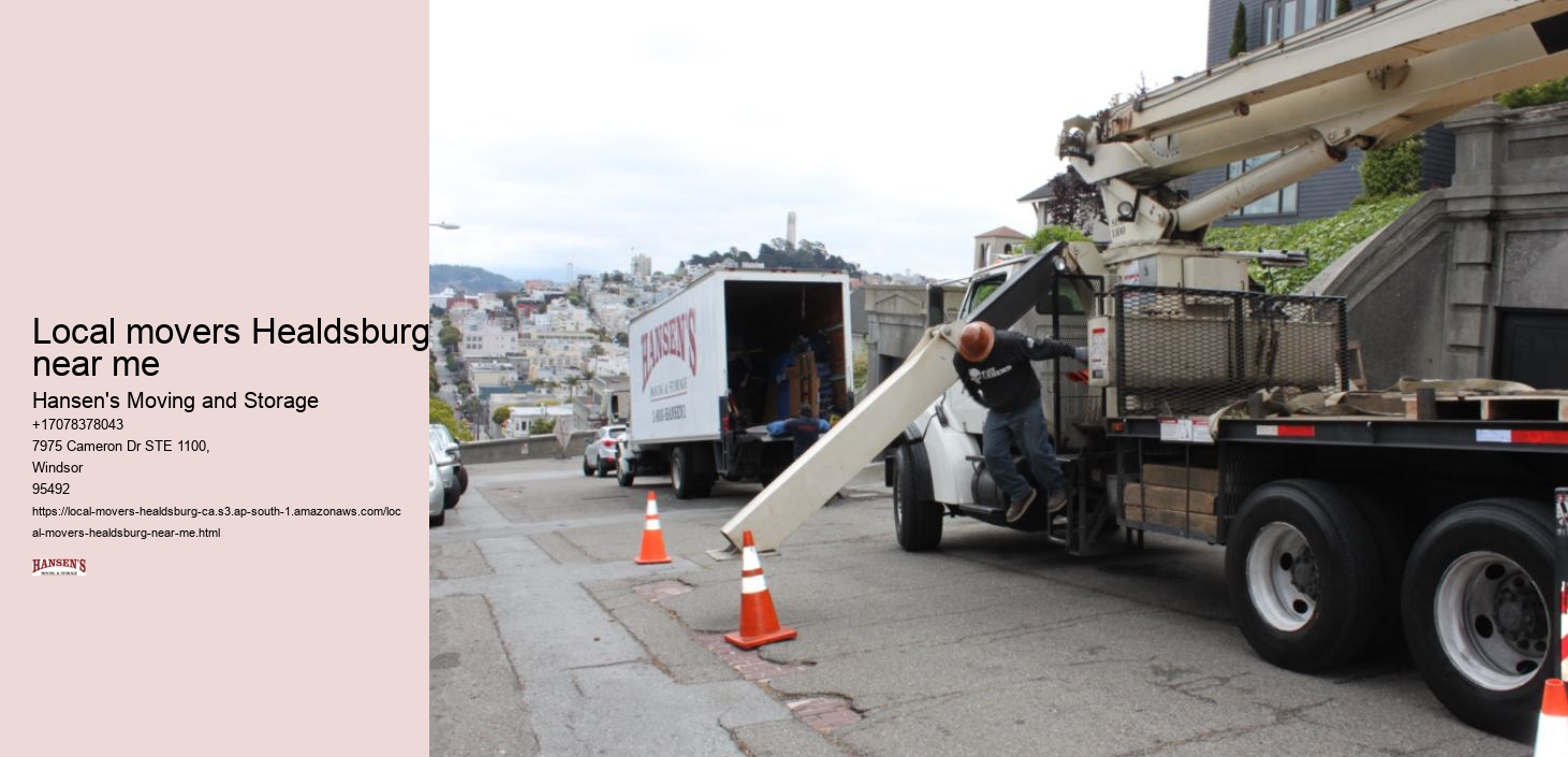Local movers Healdsburg near me