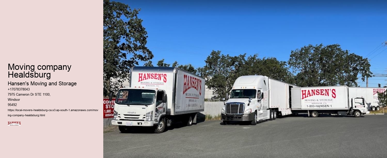 Moving company Healdsburg